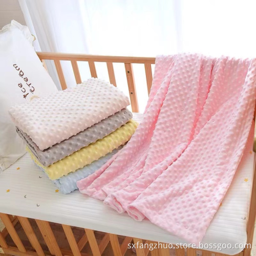 soft cozy and comfortable knitted minky baby blanket